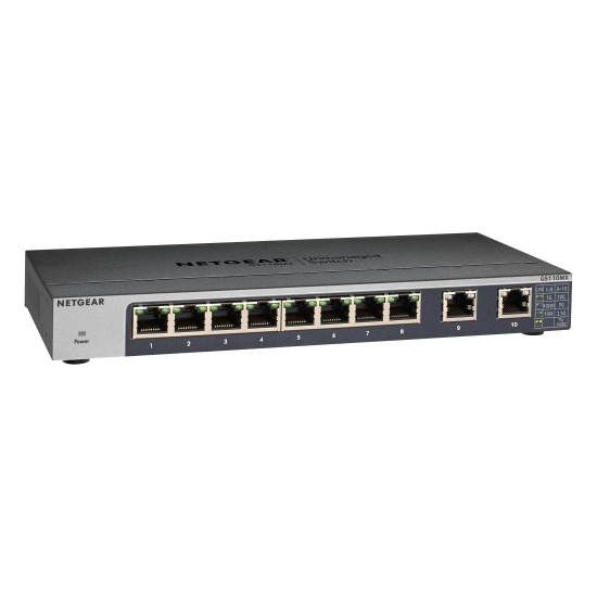 NETGEAR GS110MX Unmanaged 10G Ethernet (100/1000/10000) Black Image
