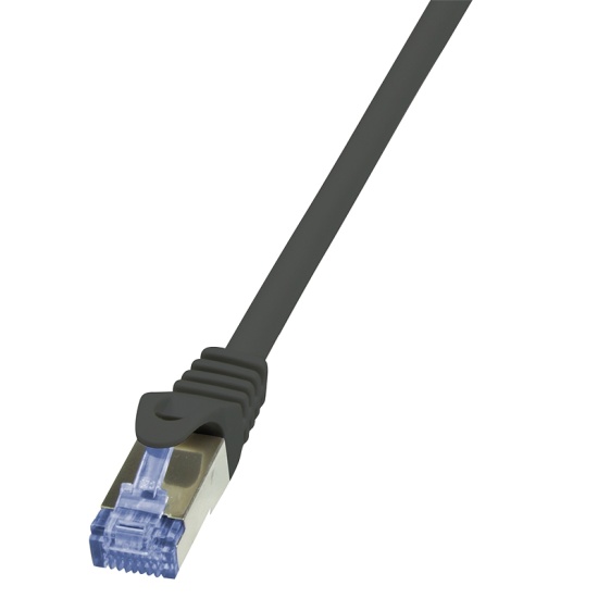 LogiLink 5.0m, Cat6A networking cable Black 5 m Cat6/6e/6a S/FTP (S-STP) Image