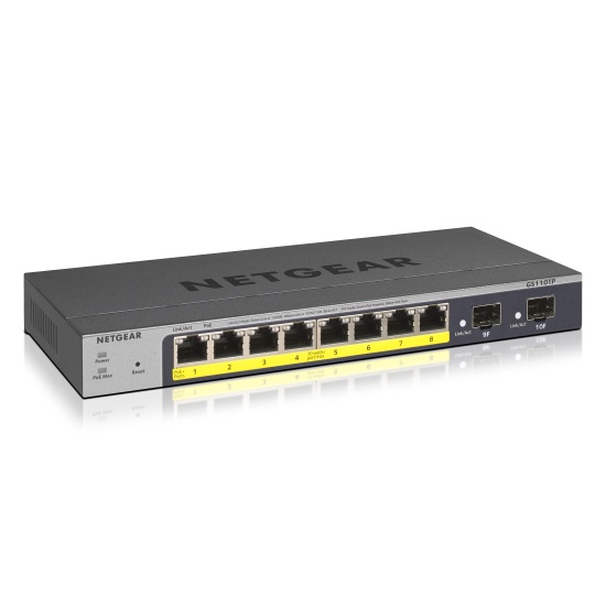 NETGEAR GS110TP Managed L2/L3/L4 Gigabit Ethernet (10/100/1000) Power over Ethernet (PoE) Grey Image