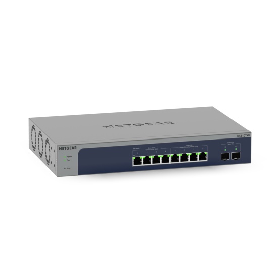 NETGEAR MS510TXM network switch Managed L2/L3/L4 10G Ethernet (100/1000/10000) Grey, Blue Image