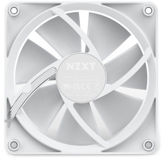 NZXT F120 RGB Computer case Fan 12 cm White 1 pc(s) Image