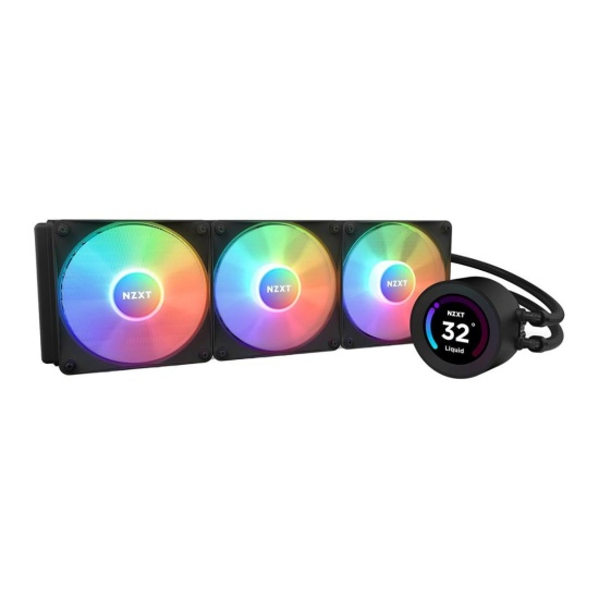 NZXT Kraken Elite 360 RGB Processor All-in-one liquid cooler 12 cm Black 1 pc(s) Image
