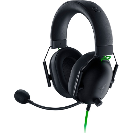 Razer Blackshark V2 X Headset Wired Head-band Gaming Black, Green Image
