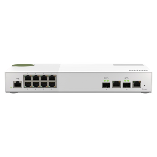QNAP QSW-M2108-2C network switch Managed L2 2.5G Ethernet (100/1000/2500) Grey, White Image