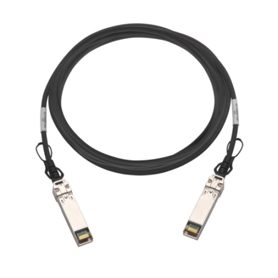 QNAP CAB-DAC15M-SFP28 fibre optic cable 1.5 m QSFP28 Black Image