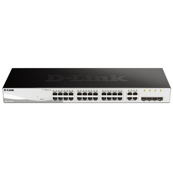 D-Link DGS-1210-24 Managed L2 Gigabit Ethernet (10/100/1000) 1U Black Image
