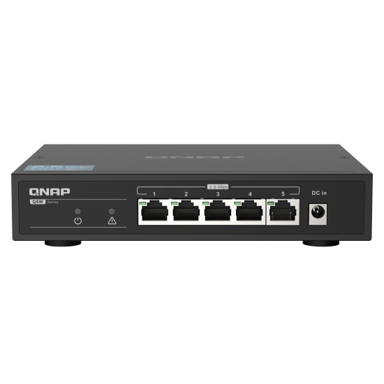 QNAP QSW-1105-5T network switch Unmanaged Gigabit Ethernet (10/100/1000) Black Image