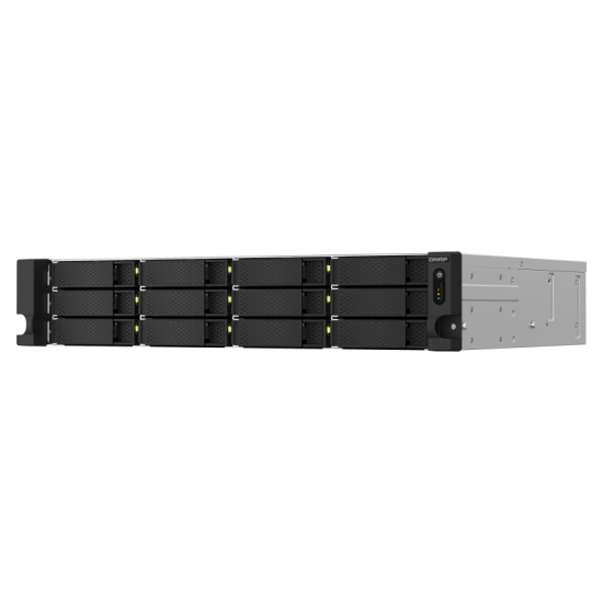 QNAP TS-1264U-RP NAS Rack (2U) Ethernet LAN Aluminium, Black Image