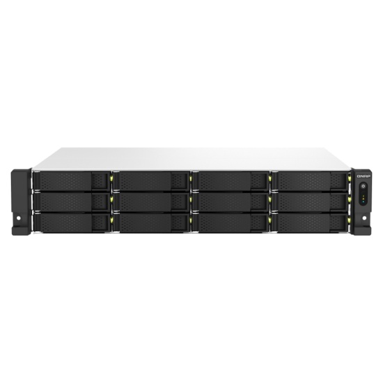QNAP TS-1264U-RP NAS Rack (2U) Ethernet LAN Aluminium, Black
