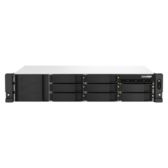 QNAP TS-864EU-RP-8G NAS/storage server Rack (2U) Ethernet LAN Black Image