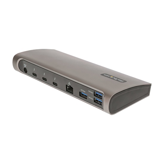 StarTech.com TB4CDOCKUE laptop dock/port replicator Wired Thunderbolt 4 Black, Grey Image