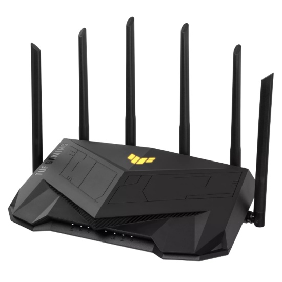 ASUS TUF Gaming AX6000 (TUF-AX6000) wireless router Gigabit Ethernet Dual-band (2.4 GHz / 5 GHz) Black Image