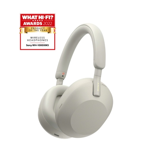 Sony WH-1000XM5 Headphones Wired & Wireless Head-band Calls/Music Bluetooth Silver, White Image
