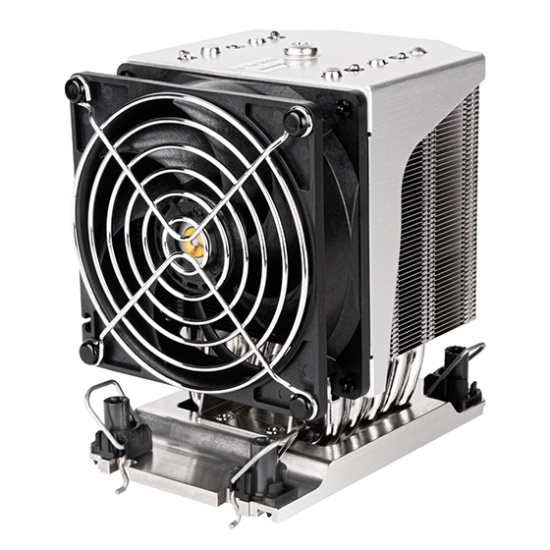 Silverstone SST-XE04-4677 computer cooling system Processor Air cooler 9.2 cm Black, Silver 1 pc(s) Image