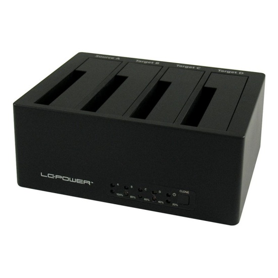 LC-Power LC-DOCK-U3-4B storage drive docking station USB 3.2 Gen 1 (3.1 Gen 1) Type-A Black Image