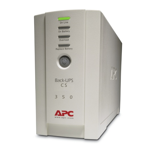 APC Back-UPS uninterruptible power supply (UPS) Standby (Offline) 0.35 kVA 210 W 4 AC outlet(s) Image