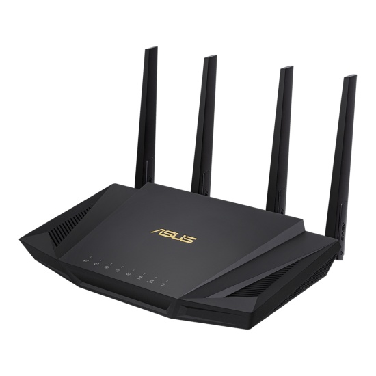 ASUS RT-AX58U wireless router Gigabit Ethernet Dual-band (2.4 GHz / 5 GHz) Black Image