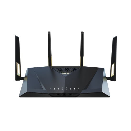ASUS RT-AX88U Pro wireless router Multi-Gigabit Ethernet Dual-band (2.4 GHz / 5 GHz) Black Image