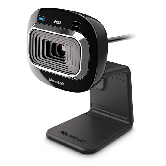 Microsoft LifeCam HD-3000 webcam 1 MP 1280 x 720 pixels USB 2.0 Black Image