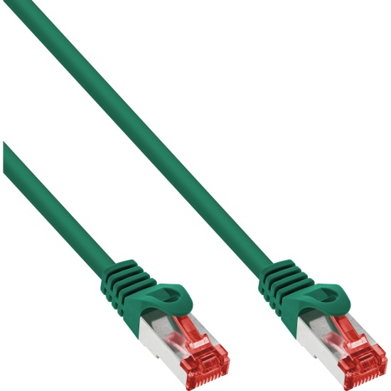 InLine Patch Cable S/FTP PiMF Cat.6 250MHz PVC copper green 0.5m Image