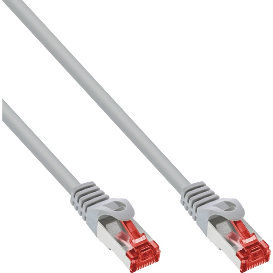 InLine Patch Cable S/FTP PiMF Cat.6 250MHz PVC copper grey 3m Image