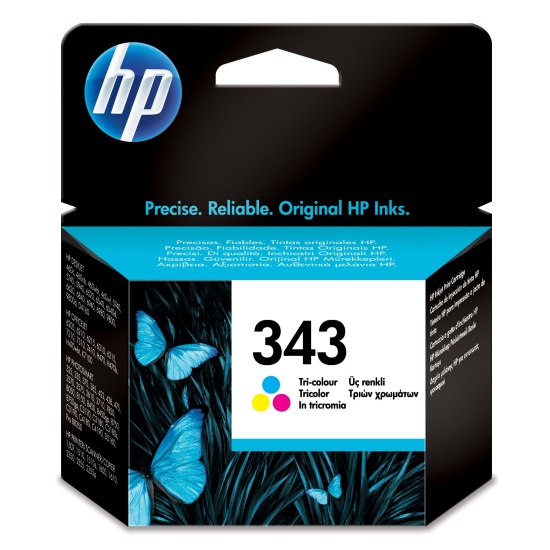 HP 343 Tri-color Original Ink Cartridge Image