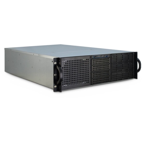 Inter-Tech 3U-30255 Rack Black, Stainless steel Image