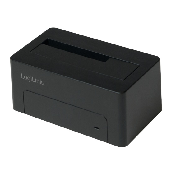 LogiLink QP0026 storage drive docking station USB 3.2 Gen 1 (3.1 Gen 1) Type-B Black Image