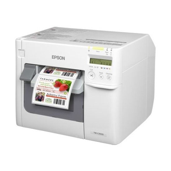 Epson TM-C3500 label printer Inkjet Colour 720 x 360 DPI 103 mm/sec Wired Ethernet LAN Image