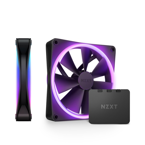 NZXT F140 RGB DUO Twin Pack Computer case Fan 14 cm Black 2 pc(s) Image