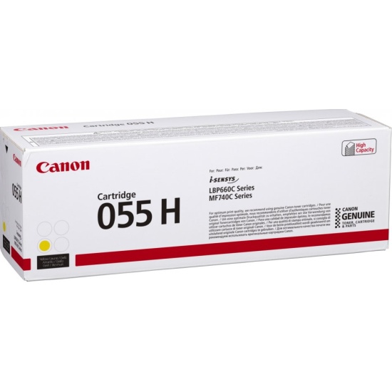 Canon 055H toner cartridge 1 pc(s) Original Yellow Image