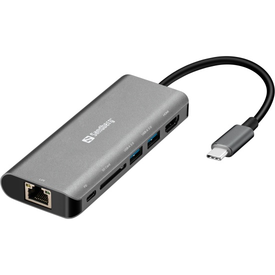 Sandberg USB-C Dock HDMI+LAN+SD+USB100W Image