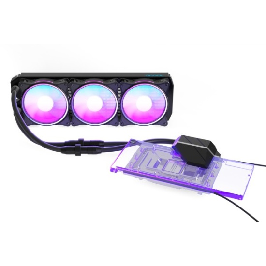 Alphacool Eiswolf 2 AIO Graphics card All-in-one liquid cooler 12 cm Black, Transparent 1 pc(s) Image