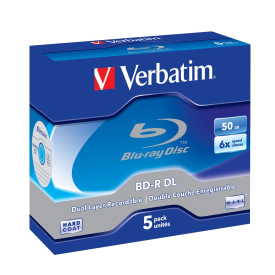 Verbatim 43748 blank Blu-Ray disc BD-R 50 GB 5 pc(s) Image
