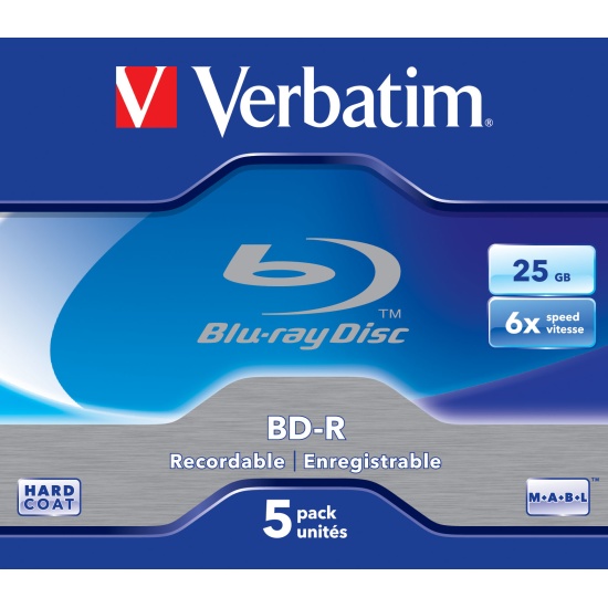 Verbatim 43715 blank Blu-Ray disc BD-R 25 GB 5 pc(s) Image