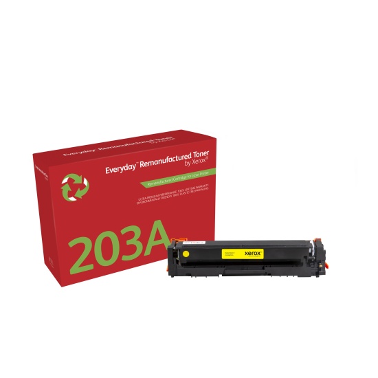 Everyday ™ Yellow Remanufactured Toner by Xerox compatible with HP 203A (CF542A), Standard capacity Image