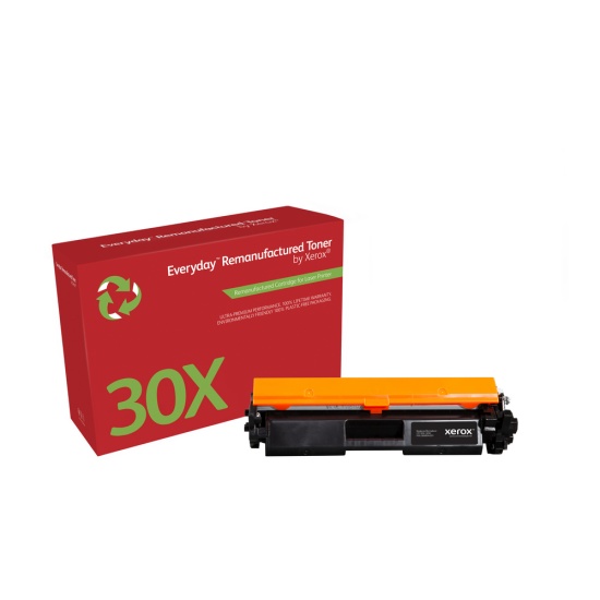 Everyday Remanufactured Black Toner by Xerox replaces HP 30X (CF230X), High Capacity Image