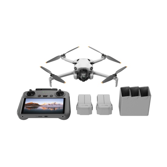 DJI Mini 4 Pro Fly More Combo (RC 2) 4 rotors Quadcopter 48 MP 3840 x 2160 pixels 2590 mAh Black, White Image