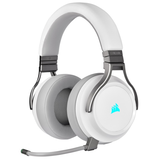 Corsair Virtuoso RGB Headset Wired & Wireless Head-band Gaming USB Type-A White Image