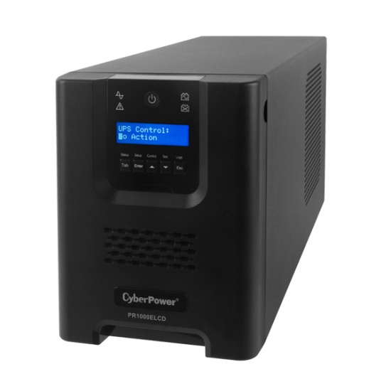 CyberPower PR1000ELCD uninterruptible power supply (UPS) 1 kVA 900 W 8 AC outlet(s) Image