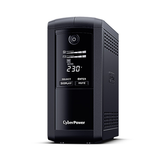 CyberPower VP700EILCD uninterruptible power supply (UPS) Line-Interactive 0.7 kVA 390 W 6 AC outlet(s) Image