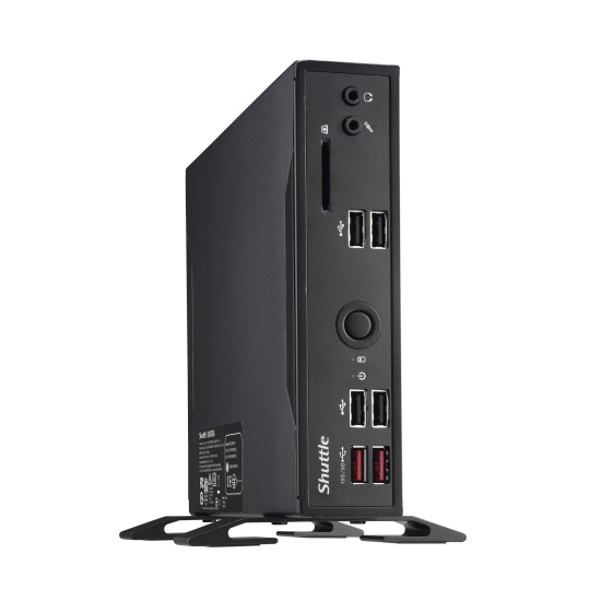 Shuttle XPC slim Barebone DS20U5V2, i5-10210U, 2x LAN (1xGbit, 1x 2.5Gbit),1xCOM,1xHDMI,1xDP, fanless, 24/7 permanent operation Image