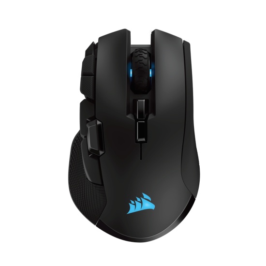 Corsair IRONCLAW RGB mouse Right-hand RF Wireless + Bluetooth + USB Type-A Optical 18000 DPI Image