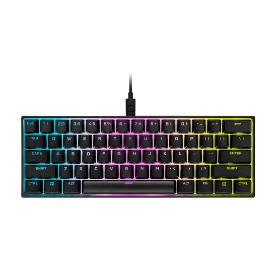 Corsair K65 RGB MINI 60% keyboard USB German Black Image