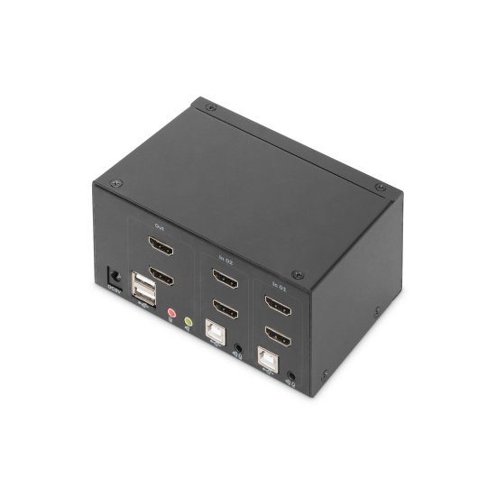 Digitus KVM Switch, 2 Port, Dual Display, 4K, HDMI® Image