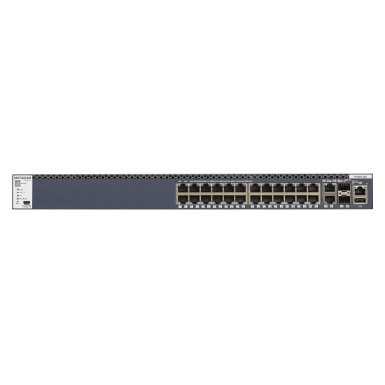 NETGEAR M4300-28G Managed L3 Gigabit Ethernet (10/100/1000) 1U Black Image