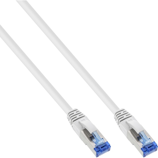 InLine Patch Cable S/FTP PiMF Cat.6A halogen free 500MHz white 1m Image