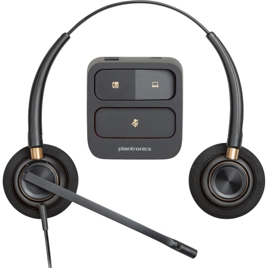 POLY EncorePro 520 Binaural Headset +Quick Disconnect Image