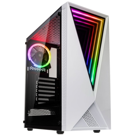 Kolink VOID WHITE computer case Midi Tower Black, White Image