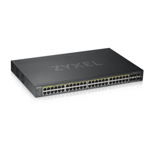 Zyxel GS1920-48HPV2 Managed Gigabit Ethernet (10/100/1000) Power over Ethernet (PoE) Black Image